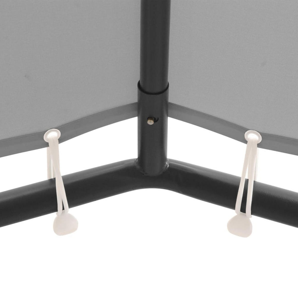 GARTENPAVILLON Anthrazit 4/4 M - Anthrazit, Textil (400/260/400cm) - vidaXL