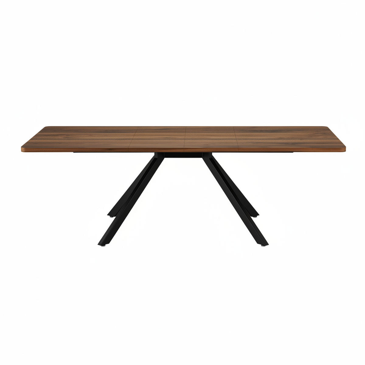 JEDILNA MIZA Raztegljiva, 160–240 cm, oreh in kovina, za 6–10 oseb - barva oreha, leseni material (90/240/74cm) - Urban Meuble