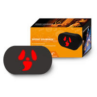 HALLOWEEN-SOUNDBOX - gruselige Geräusche mit roten LEDs und Bewegungsmelder für schaurige Stimmung, Akku wiederaufladbar - Weiß, Kunststoff (4.6/13.6/8cm) - Northpoint