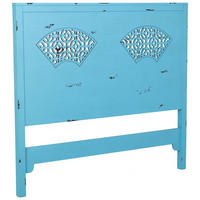 BETTKOPFTEIL 150x5x130 cm - Blau, Holz (150/5cm) - Wanderlust