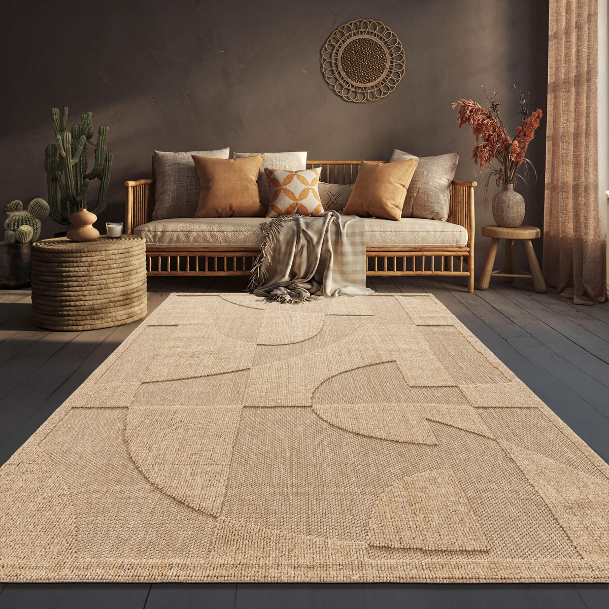 OUTDOORTEPPICH 200/280 cm Berlin 541 - Beige, Kunststoff (200/280cm) - Paco Home