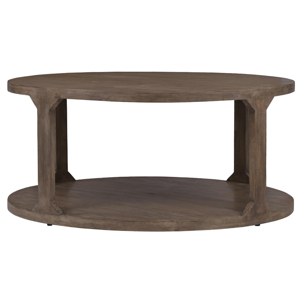 COUCHTISCH Ø100x45 cm rund Natur handgefertigt aus Mangoholz - Naturfarben, Holz (100/45/100cm) - WOMO-DESIGN