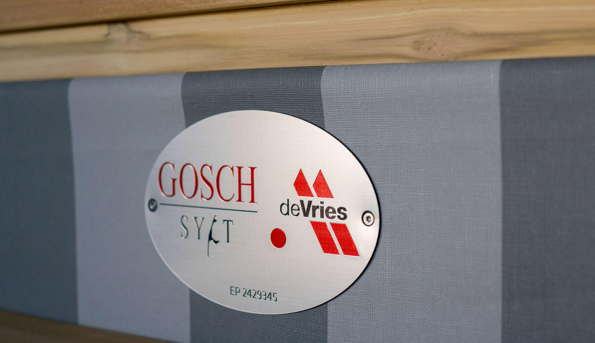 STRANDKORB 6-Sitzer Gosch Lounge Teak - Braun/Grau, Holz/Metall (158/207/200cm) - Mr. Deko