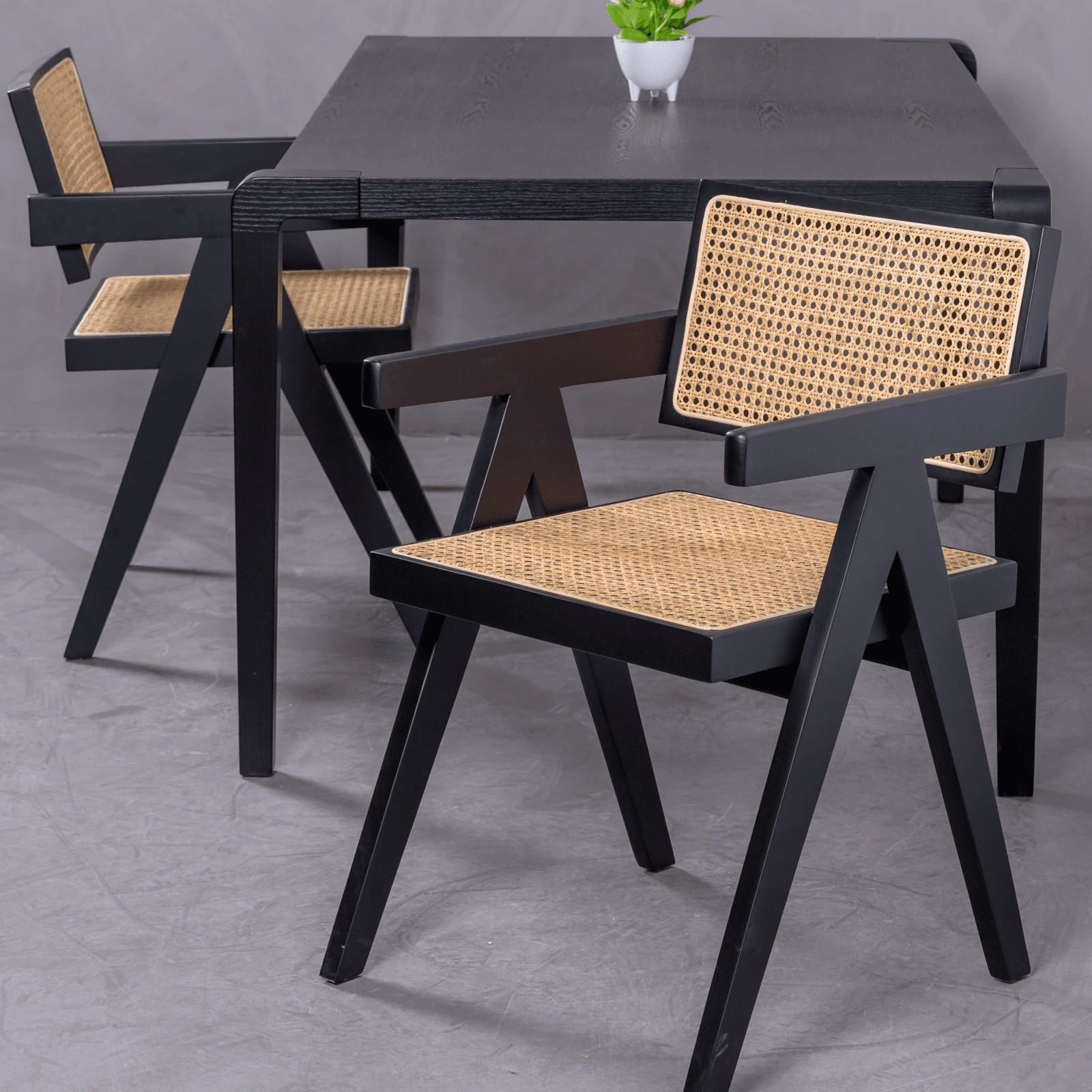 STUHL Holz Schwarz - Schwarz, Holz (51/77/52cm) - Nest Dream