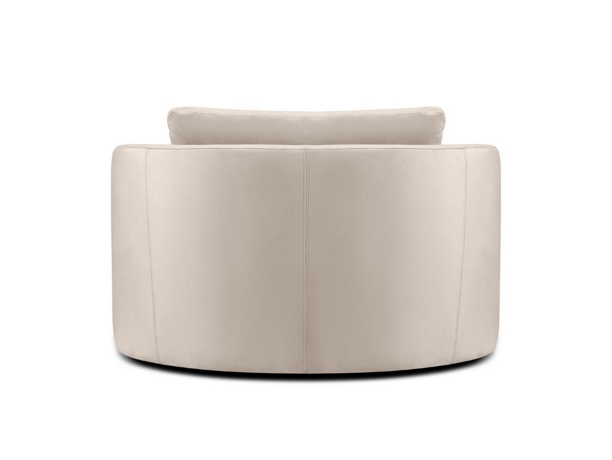 DREHSESSEL Bliss aus Samt beige - Beige, Textil (92/75/92cm) - Micadoni