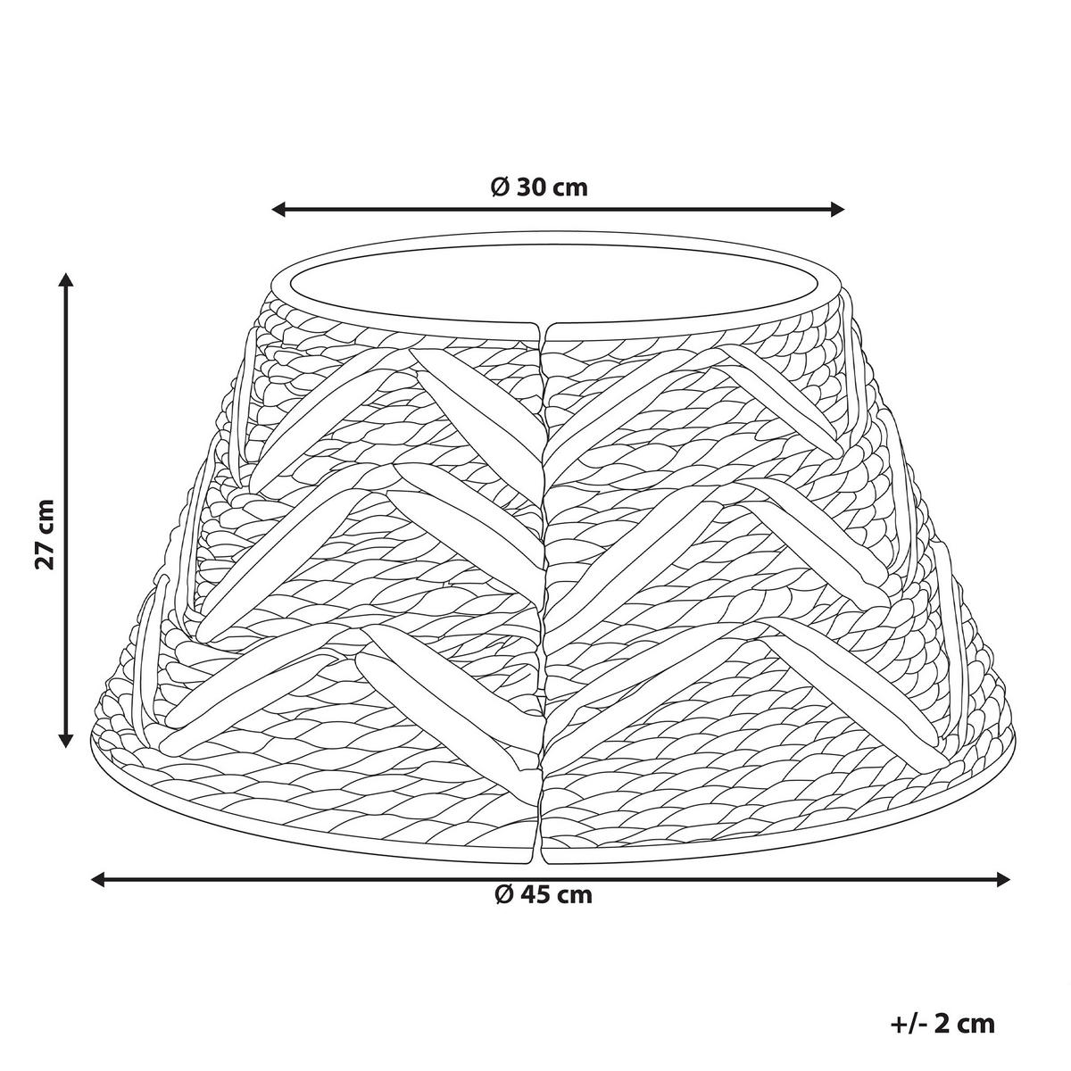 WEIHNACHTSBAUMKRAGEN 27 cm Naturfarben Sapin - Naturfarben, Naturmaterialen (27cm) - Beliani