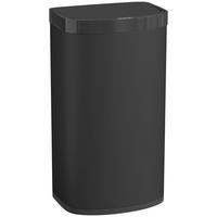 SENSOR-MÜLLEIMER Edelstahl Kunststoff Schwarz - Schwarz, Metall (28.5/69/38cm) - HOMCOM