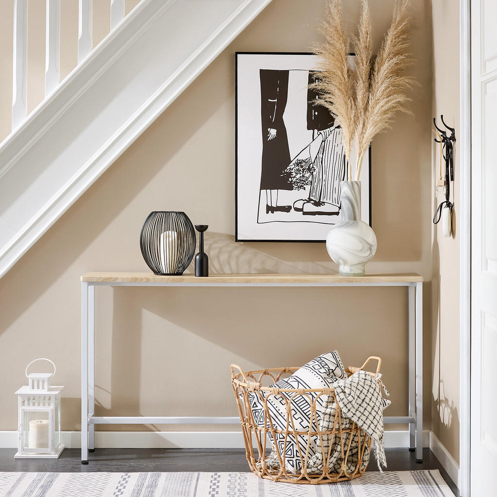 Thumbnail - SoBuy Konsolentisch, Natur, Holzwerkstoff, Metall, 120x65x20 cm, Wohnzimmer, Wohnzimmertische, Konsolentische