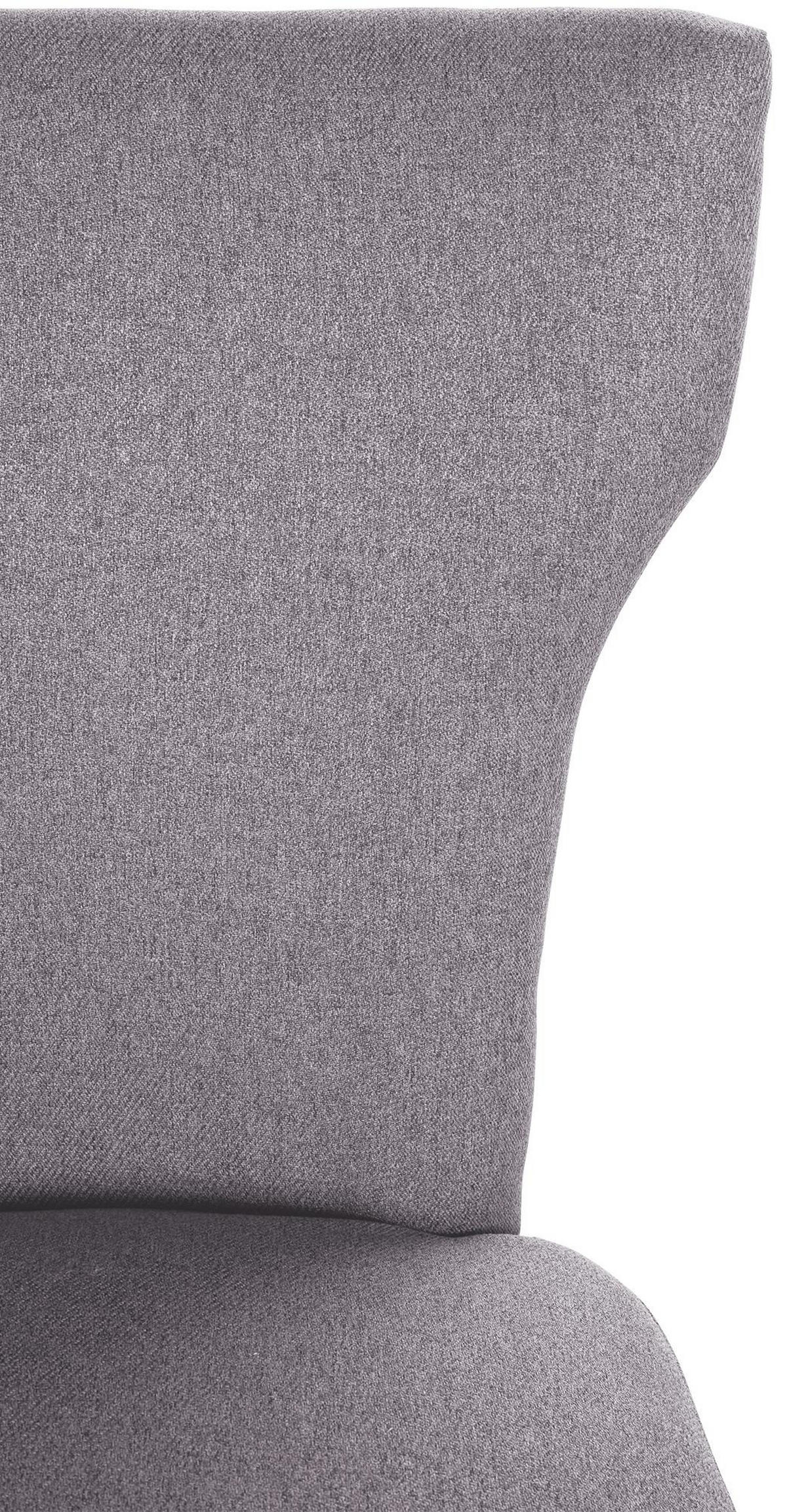 WOHNZIMMERSTUHL Stoff grau - Grau, Holz/Textil (52/90/59cm) - CLP