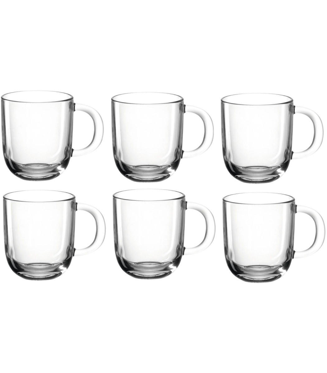 TEEGLAS Teegläser Modena 400 ml - 6 Stück - Transparent, Glas (0.4L) - Leonardo