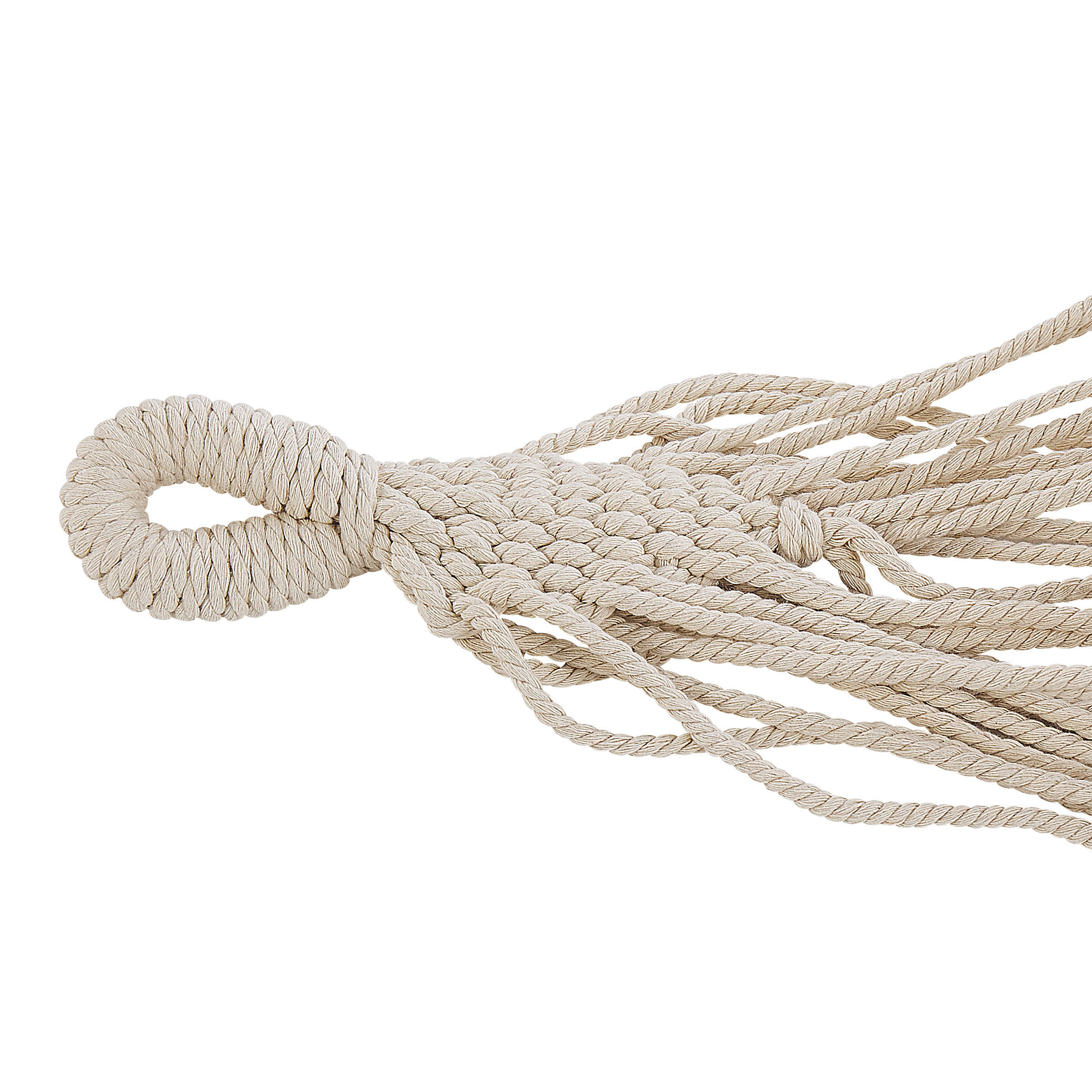 HÄNGEMATTE Baumwolle beige Rocca - Beige, Naturmaterialen (290/0.5/150cm) - Beliani