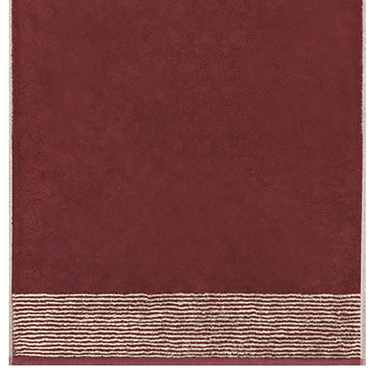 DUSCHTUCH Frottee in Bordeaux 80 x 150 cm - Bordeaux, Naturmaterialien (80/150cm) - Cawoe