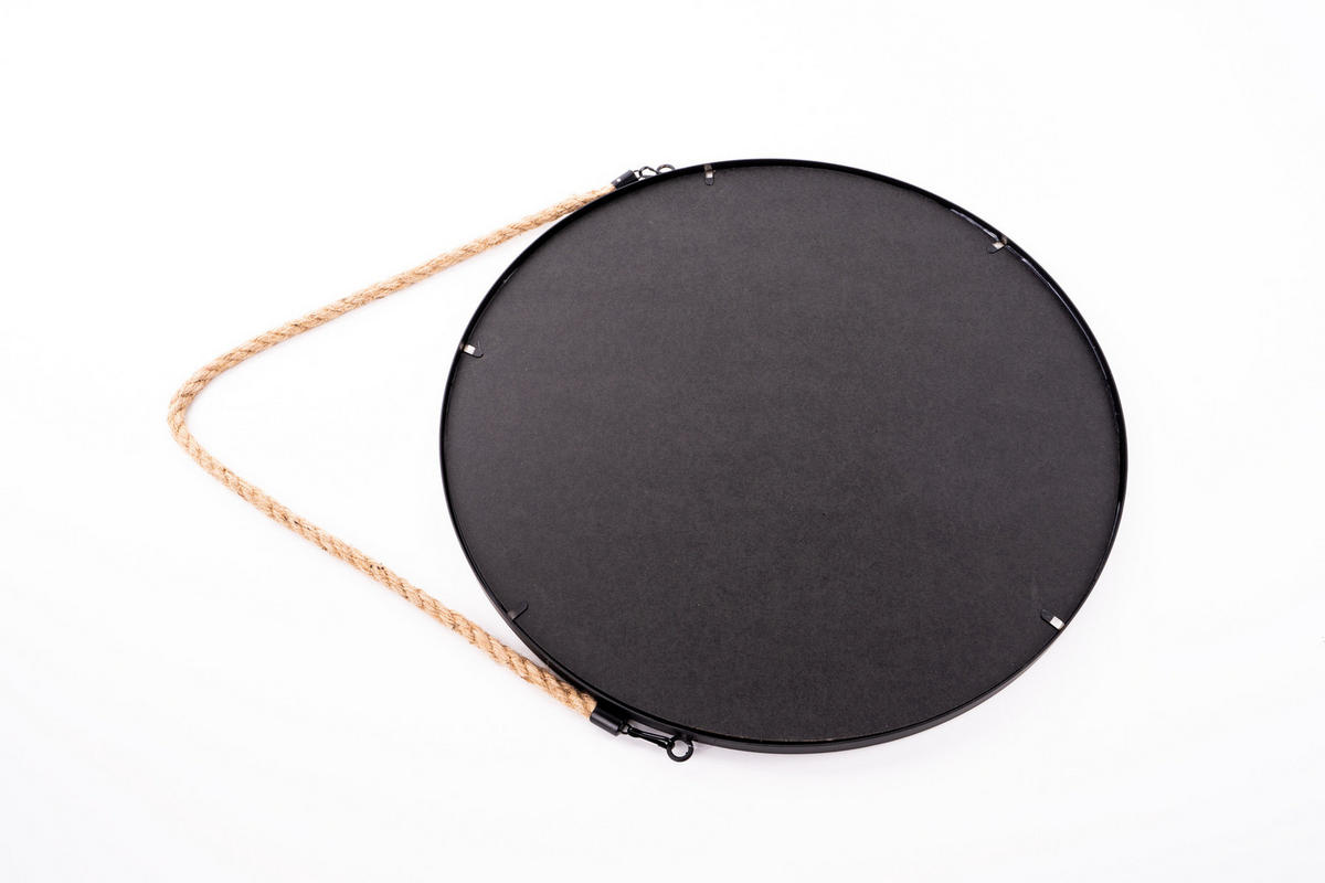 SPIEGEL 37/37/37 cm - Schwarz, Metall (37/37/37cm) - Atmosphera Createur d´interieur