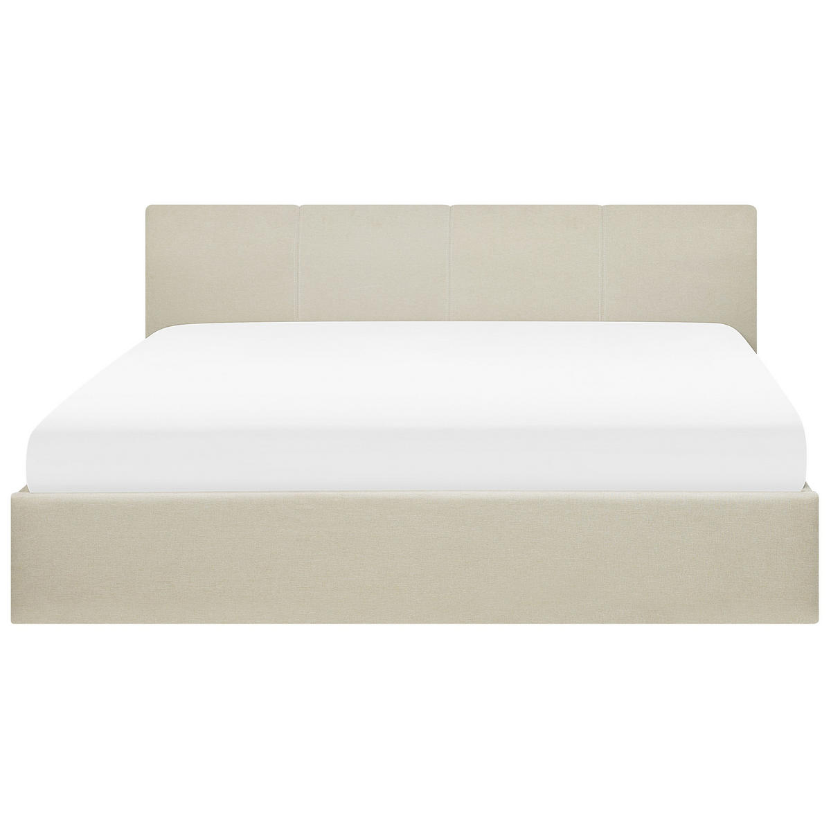 POLSTERBETT 180/200cm Beige Orbey - Beige, Textil (180/200cm) - Beliani