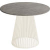 ESSTISCH Naro runder ausziehbarer, Beton-Optik Dunkelgrau 100-180/100/76 cm - Kaschmir/Dunkelgrau, Holzwerkstoff/Metall (100/100/76cm) - WFL GROUP