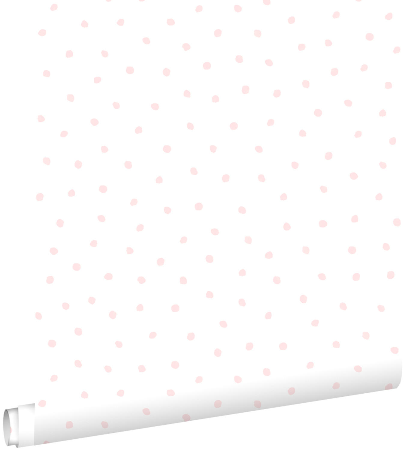 TAPETE Punkte 53 cm x 10.05 m - Pink, Papier (53/0.1cm) - ESTAhome