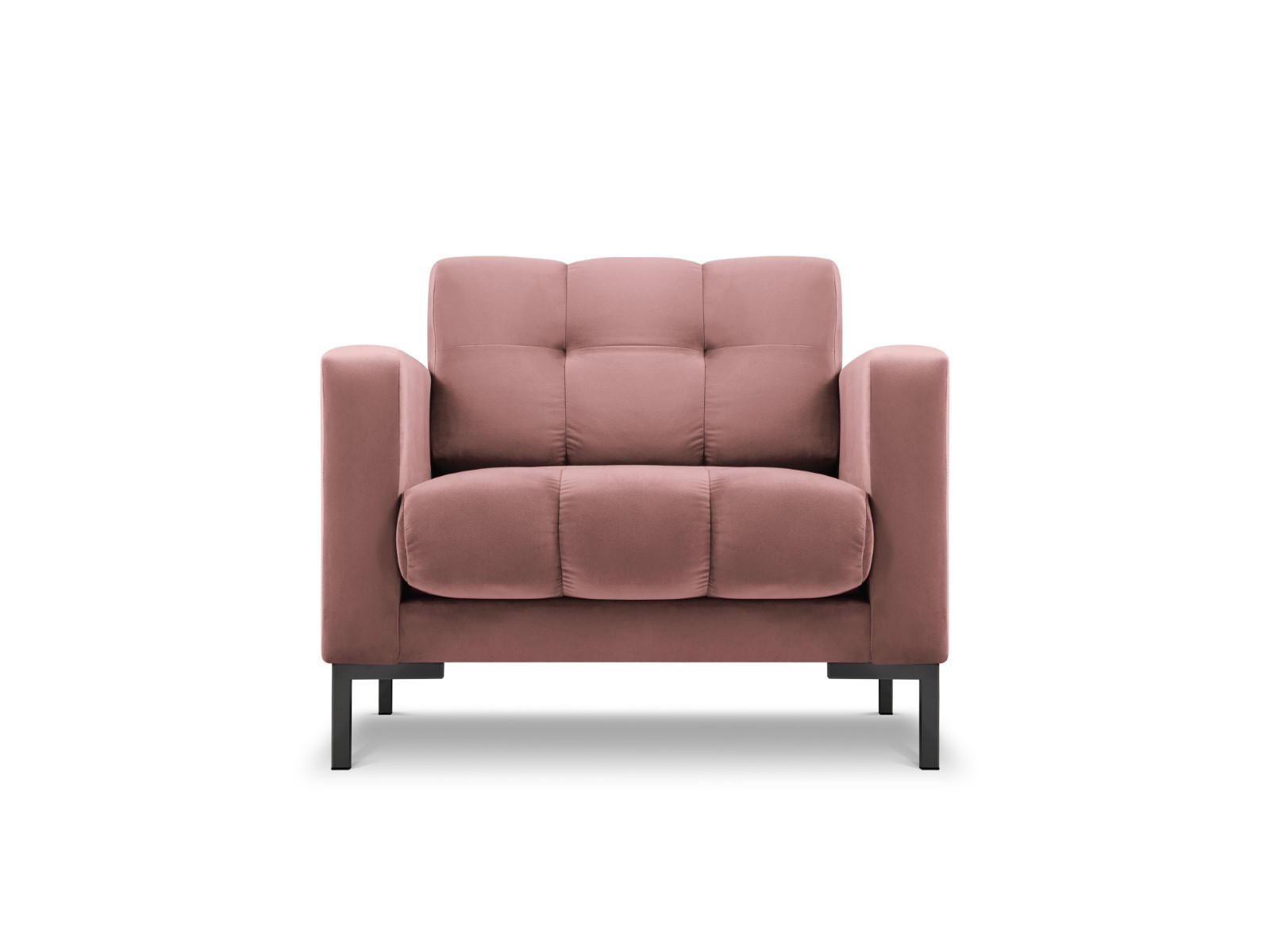 SESSEL Mamaia aus Samt rosa - Pink, Textil (92/75/87cm) - Micadoni