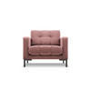 SESSEL Mamaia aus Samt rosa - Pink, Textil (92/75/87cm) - Micadoni
