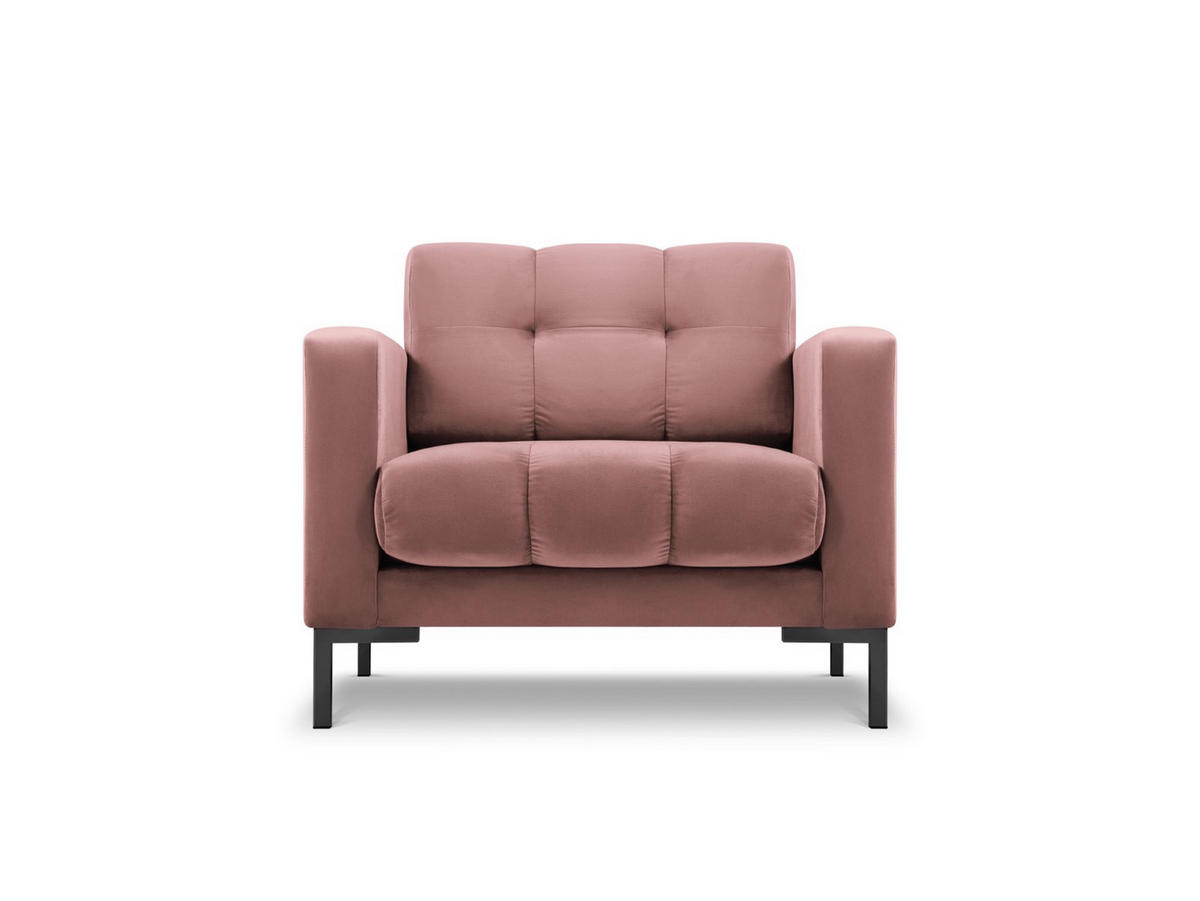 SESSEL Mamaia aus Samt rosa - Pink, Textil (92/75/87cm) - Micadoni