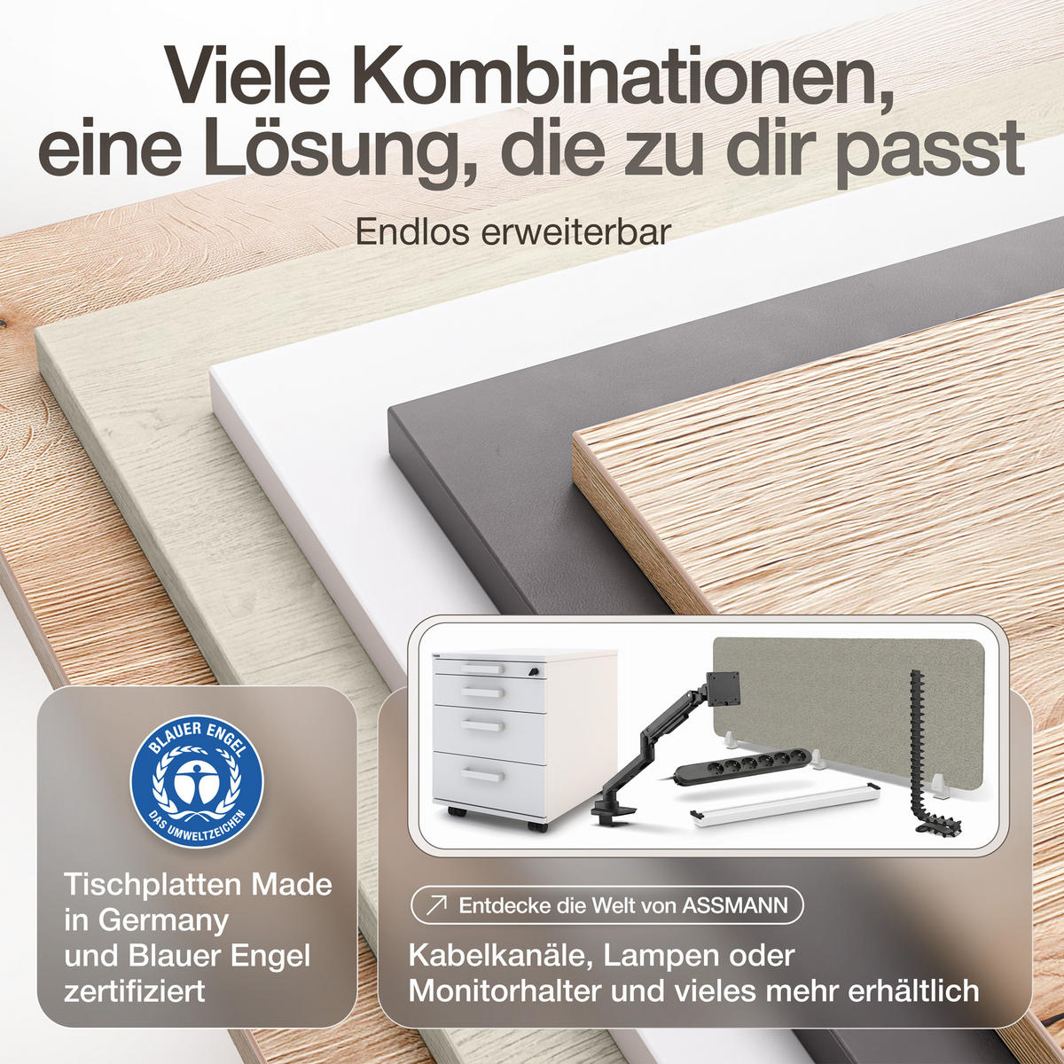 SCHREIBTISCH Elektrisch höhenverstellbarer Schreibtisch Y-Line Eiche Tabak Weißaluminium 140/70/62-127cm - Weiß Hochglanz/Silberfarben, Holzwerkstoff/Metall (70/140/127cm) - ASSMANN