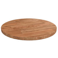 TISCHPLATTE Runde Hellbraun Ø30/1,5 Cm Behandeltes Eichenholz - Hellbraun, Holz (30/30/1.5cm) - vidaXL