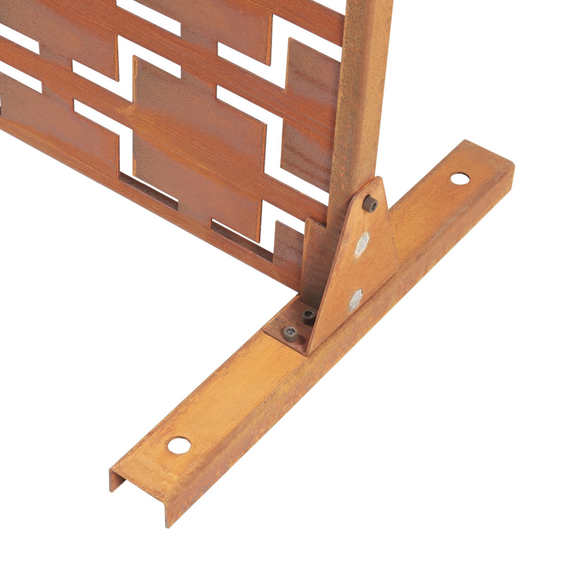 TRENNWAND Basciano - Rostfarben, Metall (120/180/40cm) - casa.pro