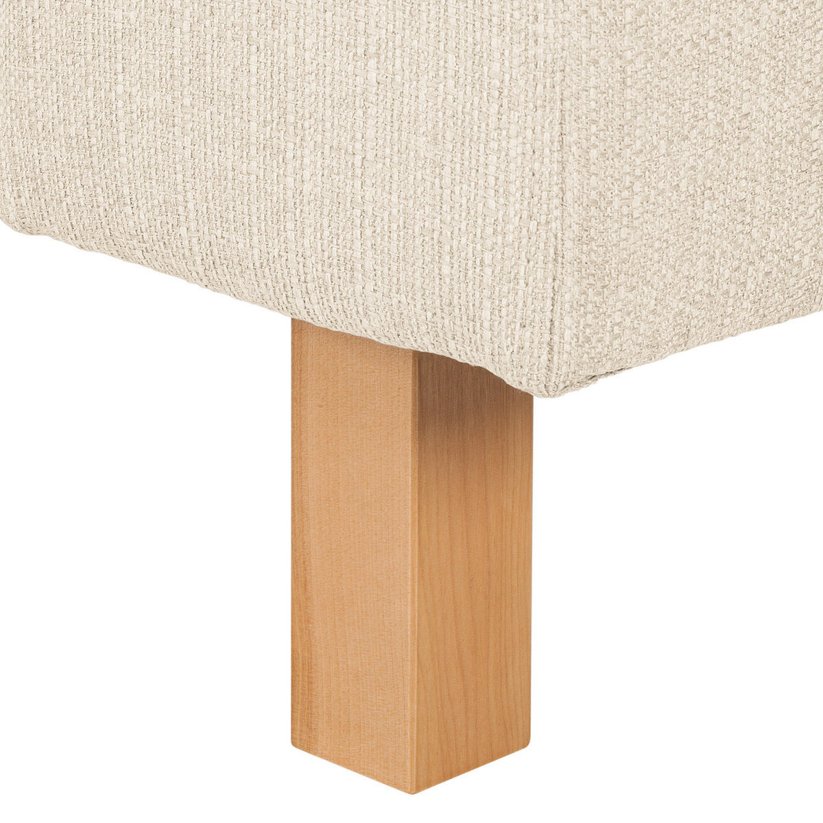 3-SITZER SOFA - Webstoff - Creme, Textil (217/76/80cm) - home24