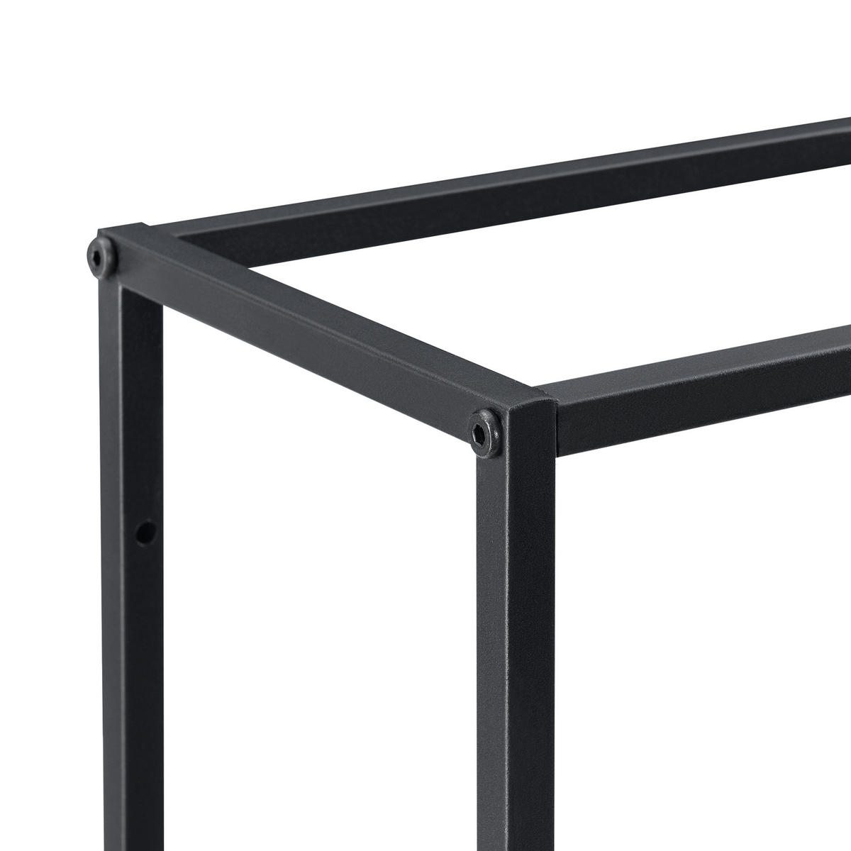 WANDREGAL Jelsa - Schwarz, Metall (160/110/18cm) - [en.casa]