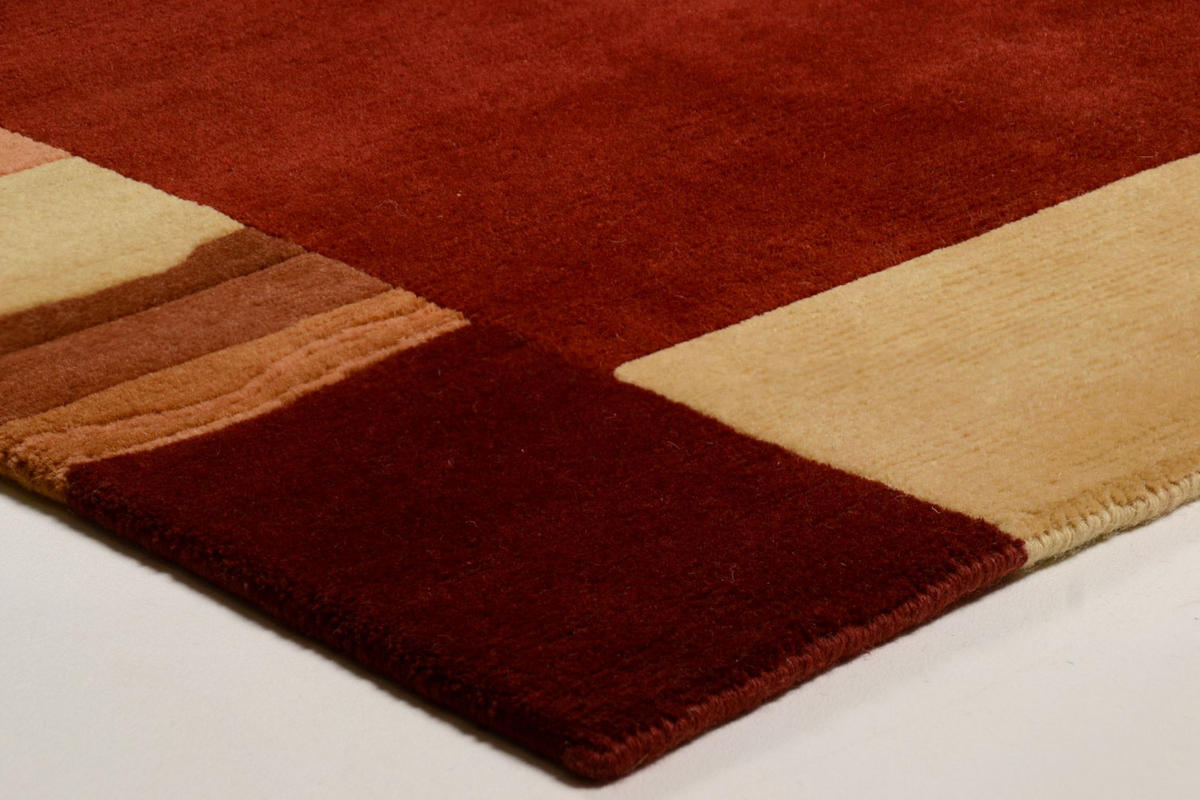 WOLLTEPPICH Avanti 70x140 cm - Rot, Textil (70/140cm) - THEKO