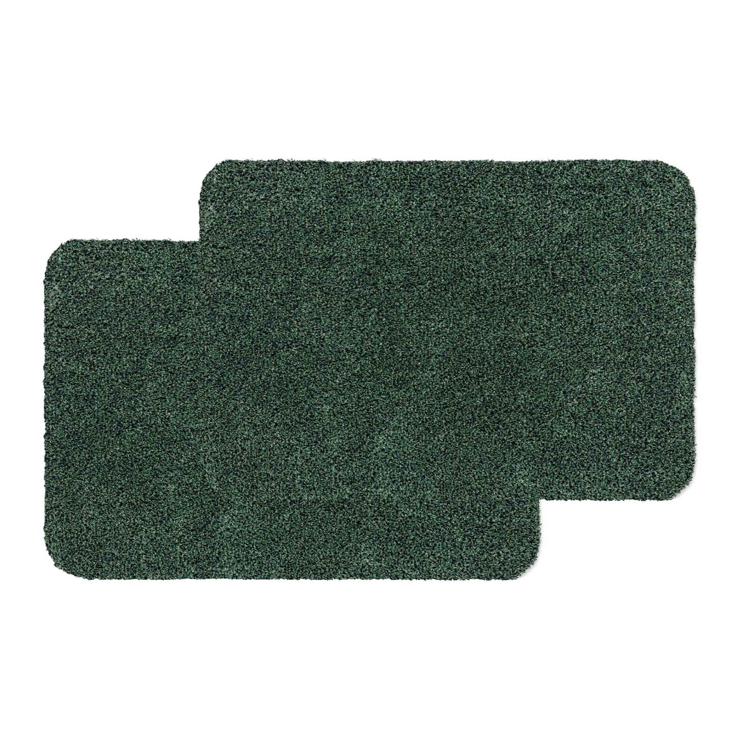 FUSSMATTE WASCHBAR ENTRA 2ER SET - Grün, Textil (60/75cm) - Astra