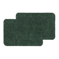 FUSSMATTE WASCHBAR ENTRA 2ER SET - Grün, Textil (60/75cm) - Astra