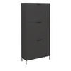 SCHUHSCHRANK Erna 61x25x141 Anthrazit matt Lack - Grau, Holzwerkstoff (61/141/25cm) - 58aufmkessel