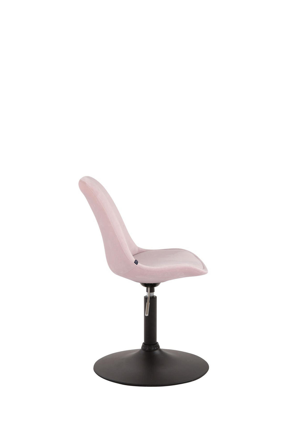 STUHL 4er Set Samt pink - Pink/Schwarz, Textil/Metall (48/76/57cm) - CLP