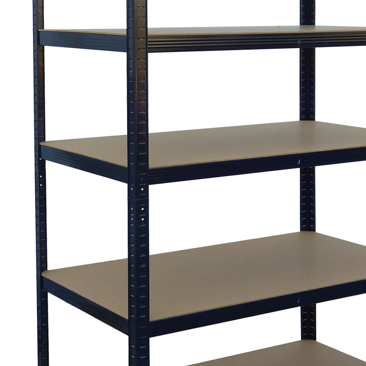 SCHWERLASTREGAL - Multicolor, Holzwerkstoff/Kunststoff (100/200/40cm) - Relaxdays