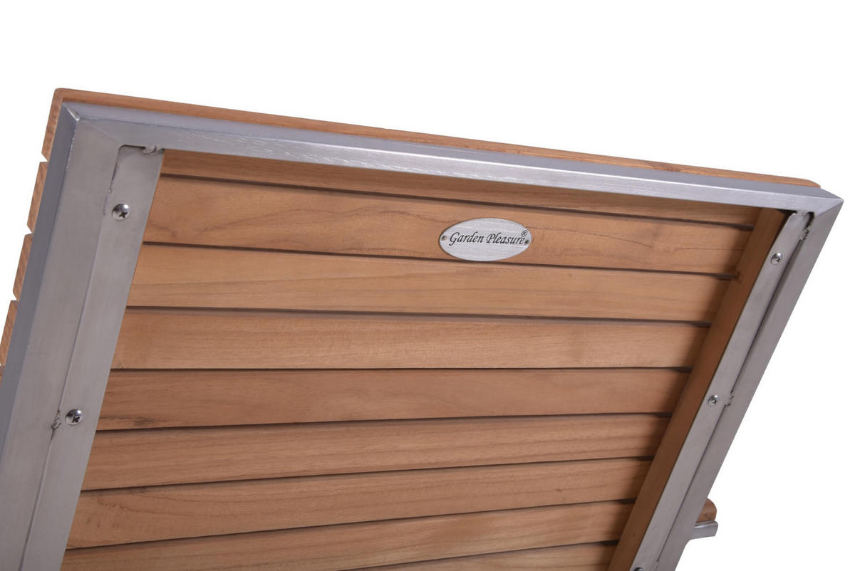 GARTEN-SITZGRUPPE Paul 6-teilig Tisch Bank Hochlehner Braun Gartenmöbel-Set - Schwarz, Holz - DELUKE