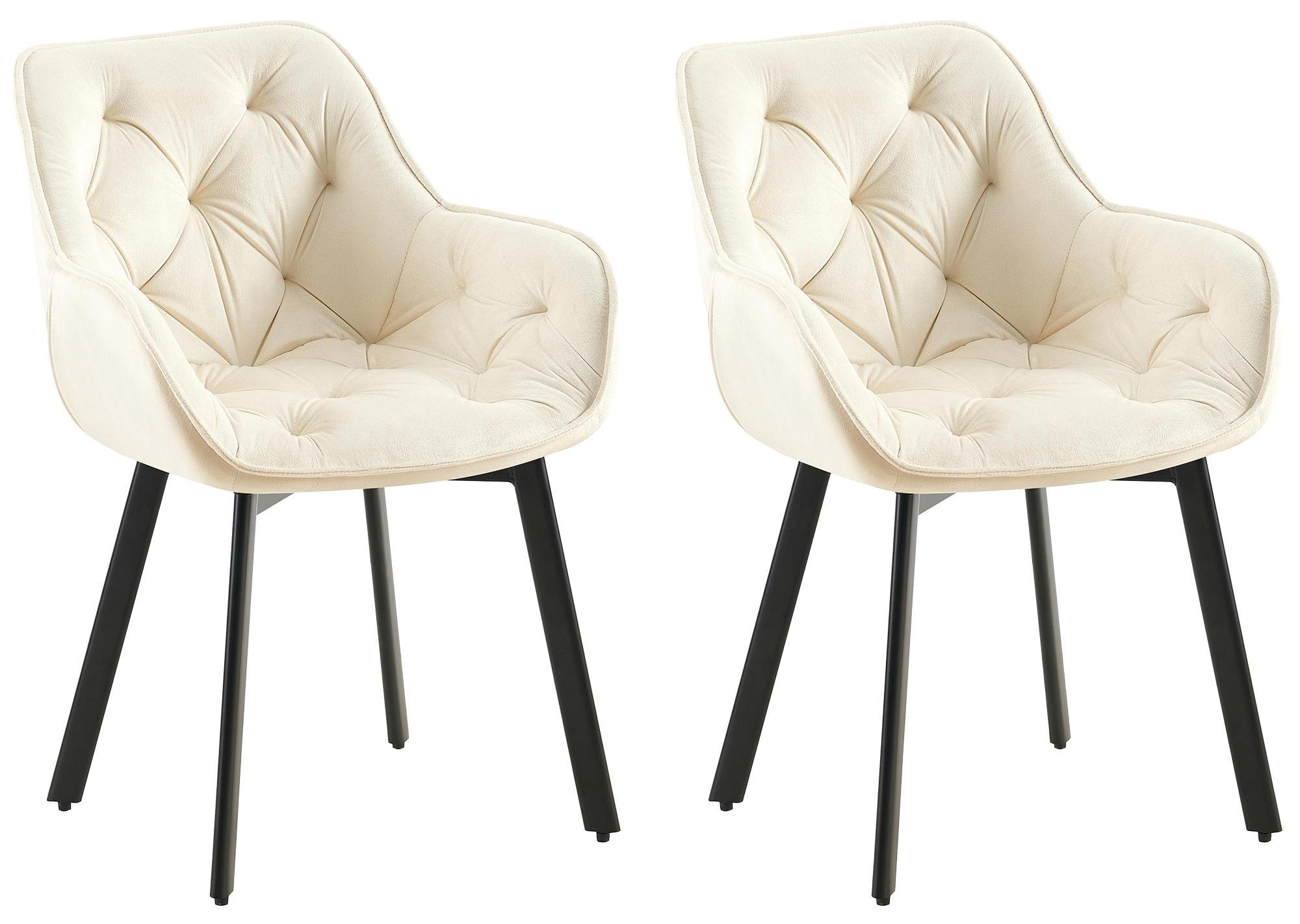 Deluke Esszimmerstuhl Creme 57x84x62 cm