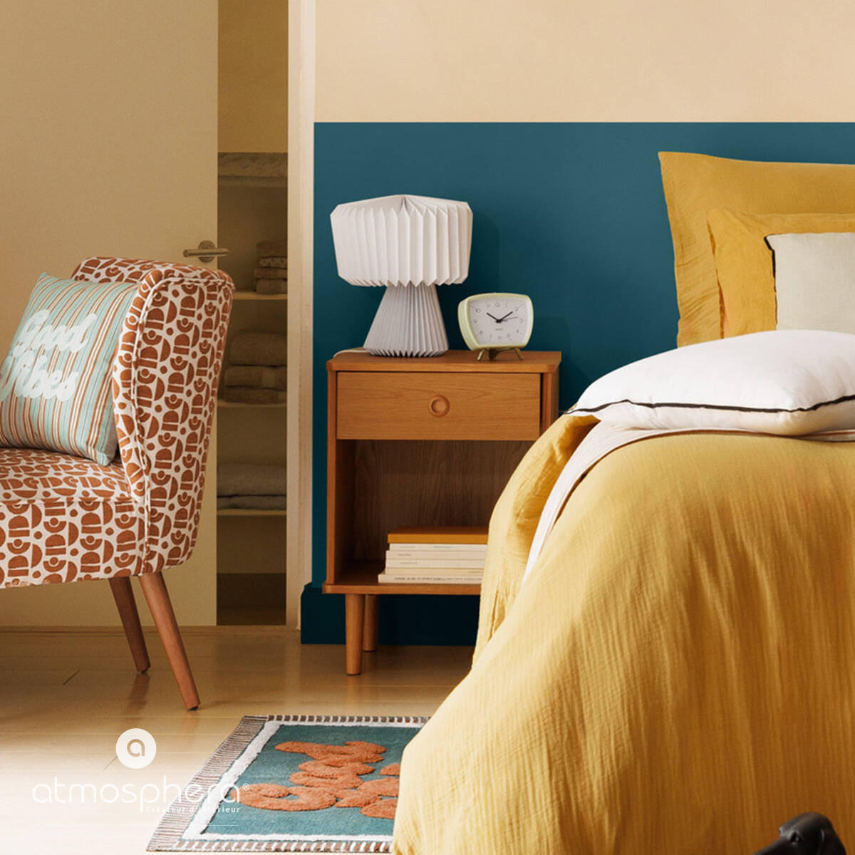 NACHTTISCH Charlie 44,5/35/61 cm - Braun, Holzwerkstoff (35/61/44.5cm) - Atmosphera Createur d´interieur