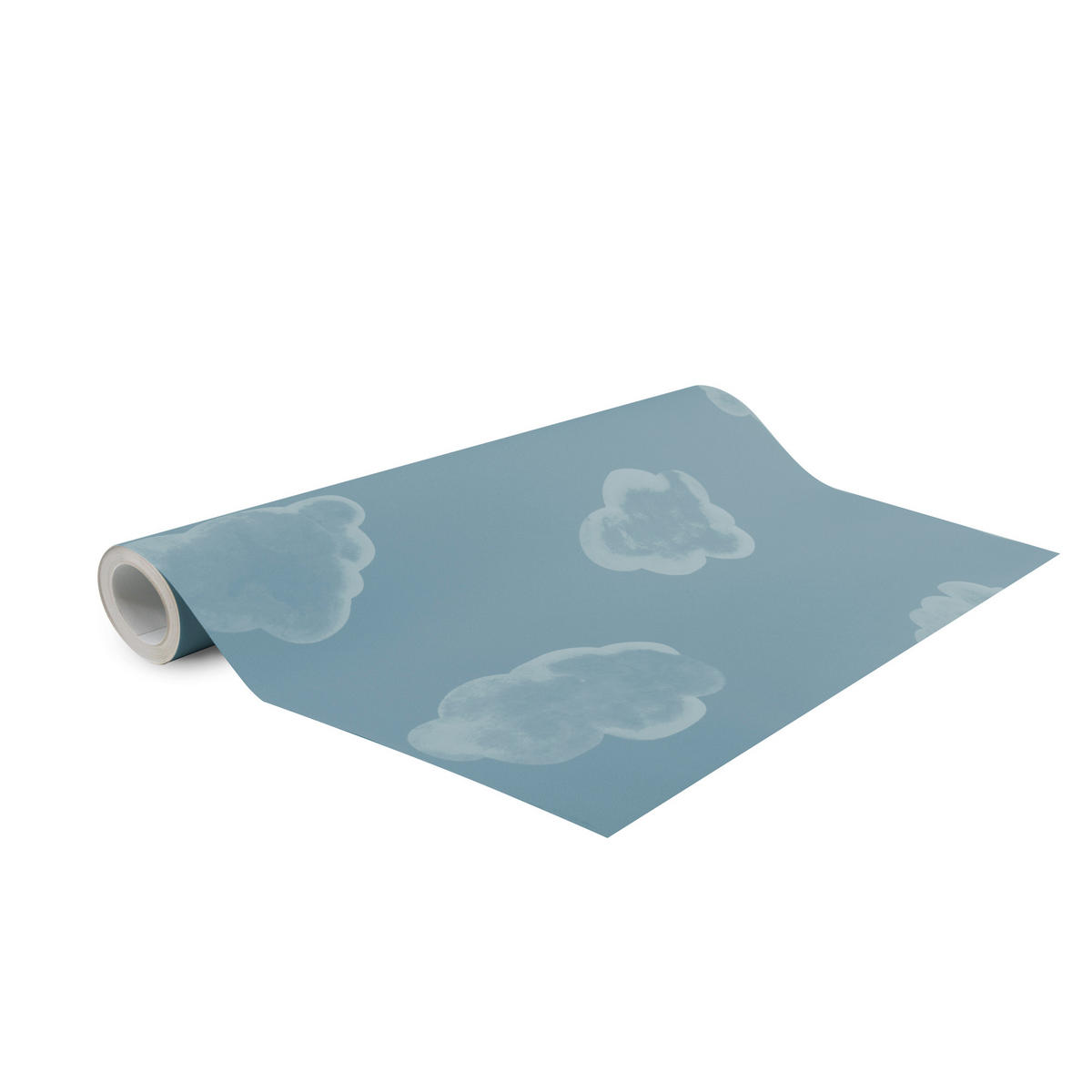 VLIESTAPETE - kleine Wolke 1000x53cm - Blau, Papier/Kunststoff (53/1cm) - Superfresco Easy