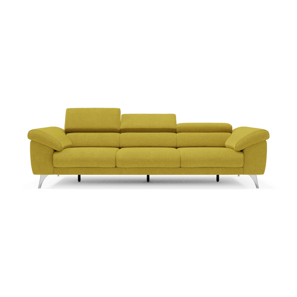 LINEARSOFA Donatello - Gelb, Metall (265/76/102cm) - Divani.store