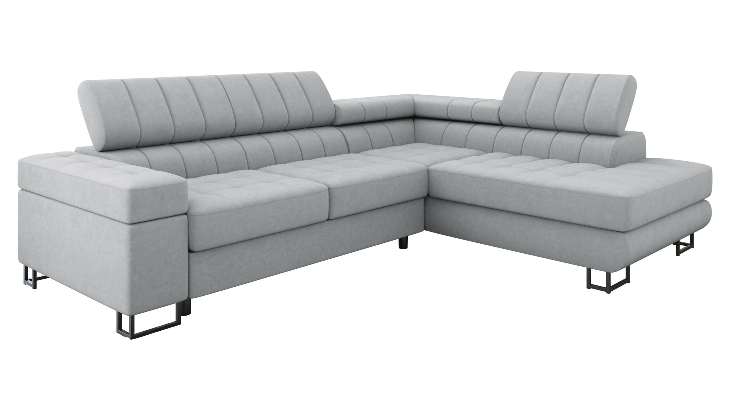 ECKSOFA Laris Premium, Seite: Rechts - Kaschmir/Schwarz, Holz/Textil (271/203cm) - MIRJAN24