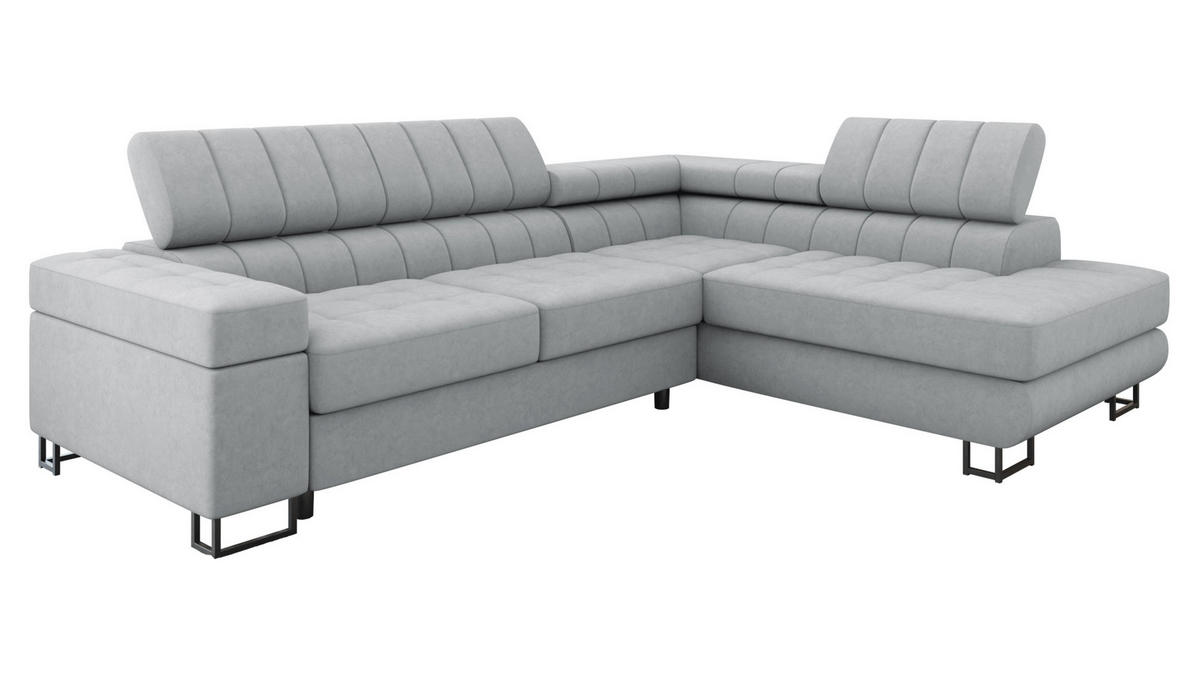 ECKSOFA Laris Premium, Seite: Rechts - Kaschmir/Schwarz, Holz/Textil (271/203cm) - MIRJAN24