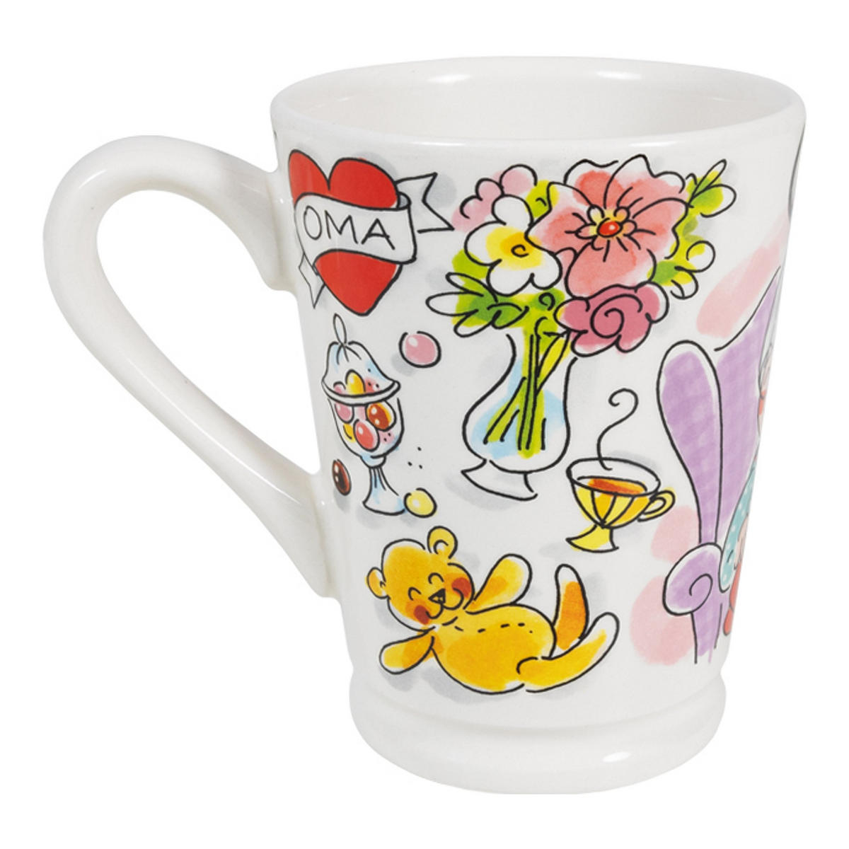 MAZAGRAN-BECHER Großmutter in Bunt - 500 ml - Multicolor, Keramik (0.5L) - Blond Amsterdam