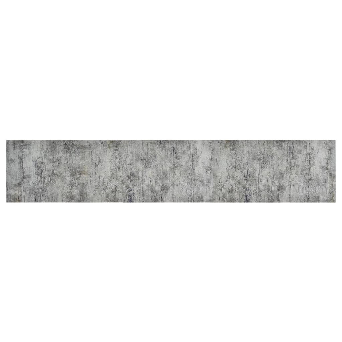 KÜCHENTEPPICH Waschbar Beton 60/300 Cm Samt - Grau, Kunststoff (60/300cm) - vidaXL