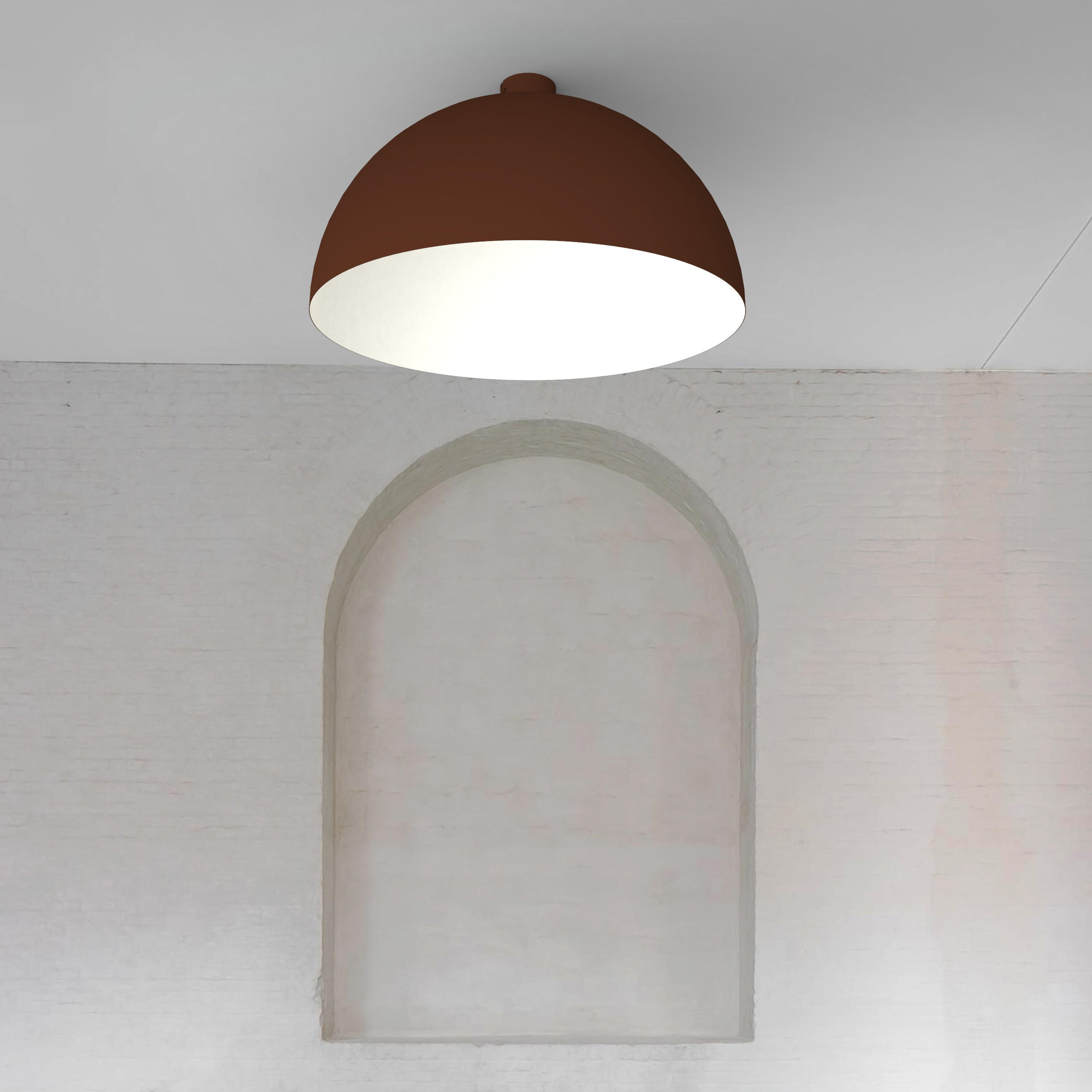 DECKENLEUCHTE - Dunkelbraun, Metall (60/60/30cm) - Lumicom