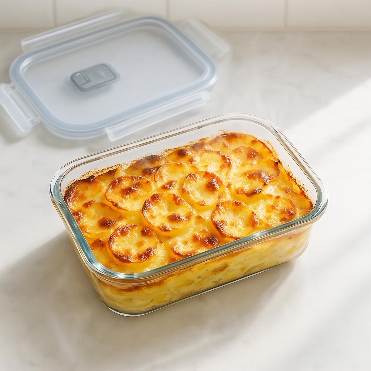 SÚPRAVA sklenených dóz - priehľadné, plast/sklo (20.5/7/16cm) - Relaxdays