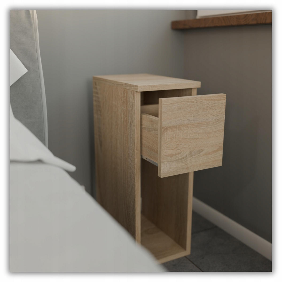 NACHTTISCH - SONOMA EICHE - Sonoma Eiche, Holz (20/55/30cm) - Stiv Meble
