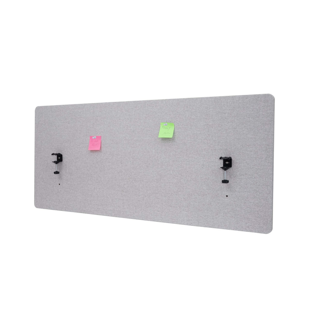 AKUSTIK-TISCHTRENNWAND Grau - Grau, Textil (140/60/2cm) - MCW