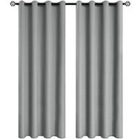 VERDUNKELUNGSVORHÄNGE – 100 x 200 cm – Grau – 2 Stück - Grau, Textil (37/28cm)