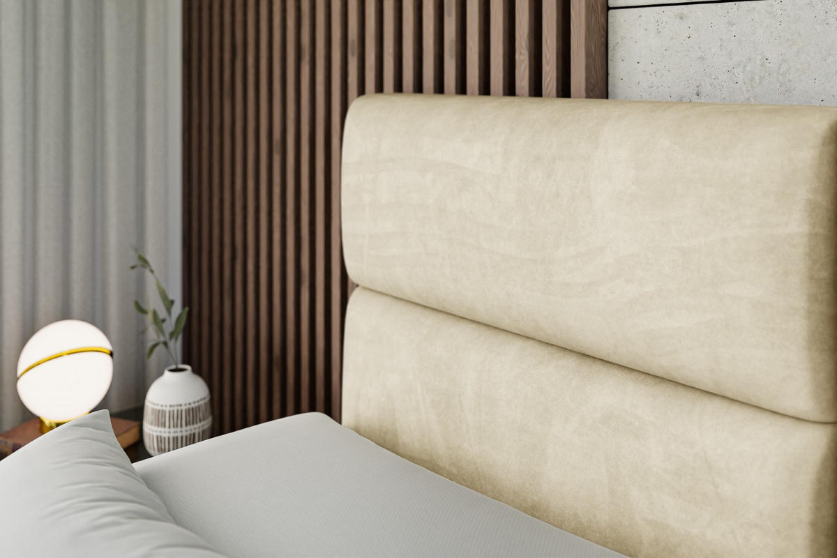 BOXSPRINGBETT elektrisch verstellbar mit 2 Matratzen H4/Taschenfederung MAYA EL 200 x 200 Beige - Beige, Holzwerkstoff (207/200cm) - ALTDECOR