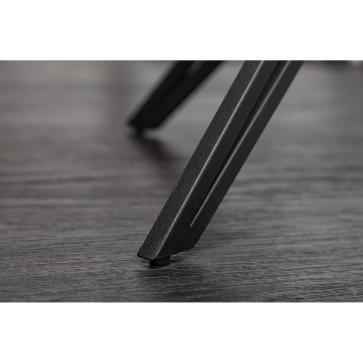 STUHL EUPHORIA Samt Dunkelgrau, Schwarz - Grau, Textil (58/82/60cm) - riess-ambiente